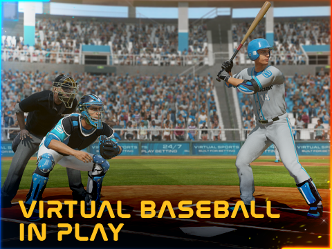 Virtual Baseball In Play